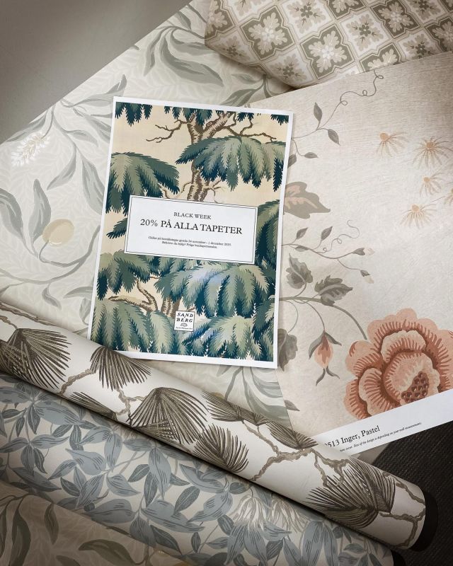 BLACK WEEK ERBJUDANDE!
20% på alla tapeter från Sandberg wallpaper
Gäller till 1 december.
👏🏻👏🏻
.
#curtsfärg #nybrosäldstafärghandel #färghandel #sandbergwallpaper #blackweek #färg #tapet #inredning